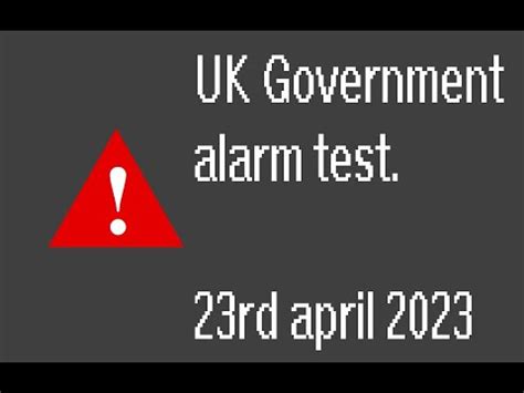 government alarm 23rd april